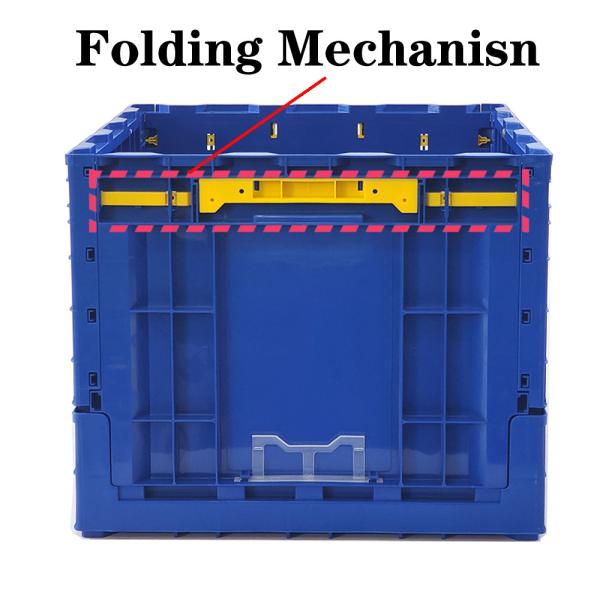 Plastic Foldable Crate Eco-Friendly Stackable Storage Collapsible Plastic Crate For Logistics & Warehousing
