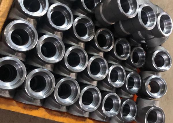 Carbon Steel Socket Weld Tube Fittings Equal Tee / Unequal Tee ASME B16.11