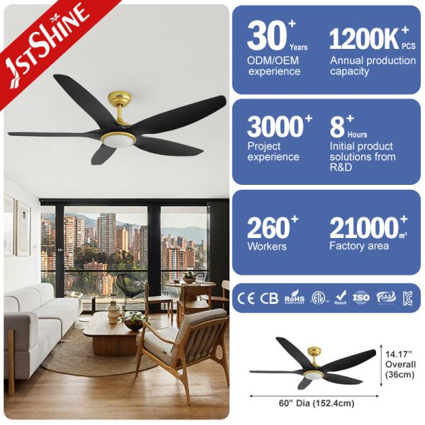 Upgrade Your Living Space with 60 LED Ceiling Fan and Three Color Dimmable Lighting