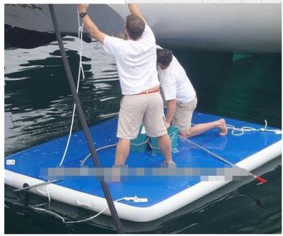 all sizes drop stitch inflatable air dock floating dock for sale  in all colors