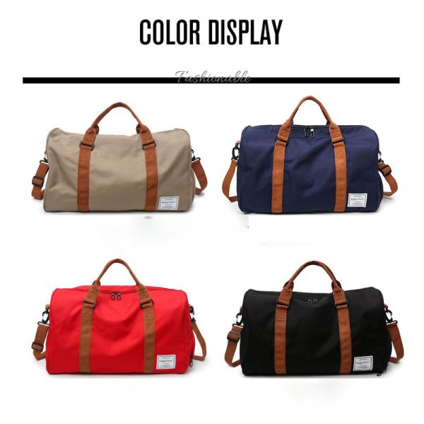 Thread Pattern Custom Logo Foldable Luggage Bag for Large Capacity Waterproof Travel