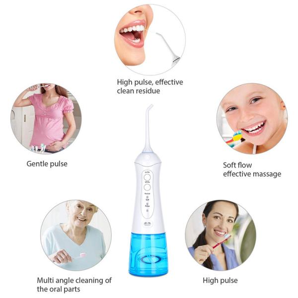 IPX7 Waterproof Electric Dental Water Flosser Oral Irrigator - Lightweight 150g