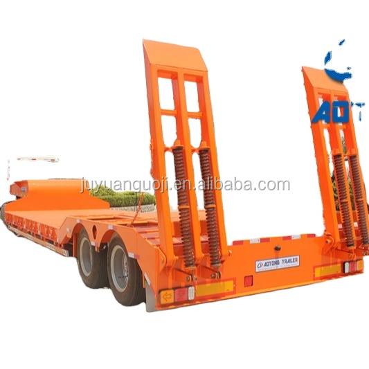 Максимальная полезная нагрузка 80000KG Трактор 3 оси 60 т Экскаваторное оборудование Лоубэд Трейлер грузовика / Лоубой полуприцеп