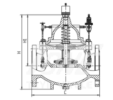 Water Hydraulic Pressure Flow Control Valve Diaphragm Actuator