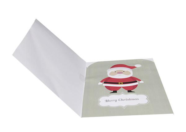 A6 4C Offset Printing Song Greeting Cards Recording / Audio With 3 AG Battery