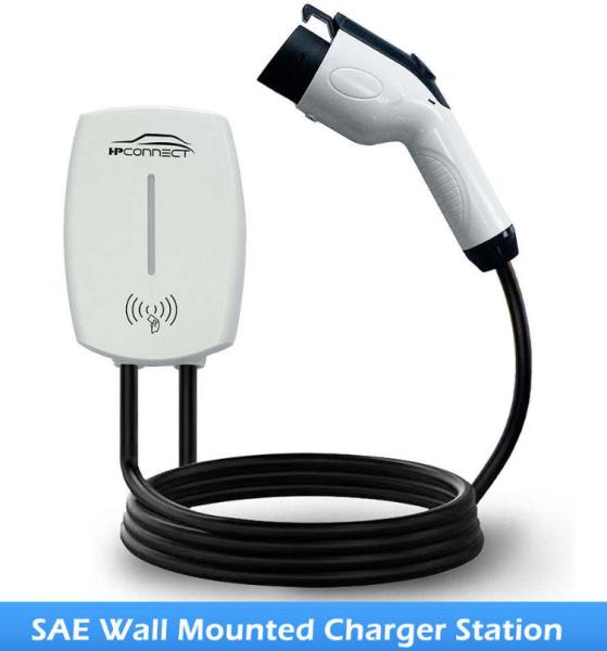 Estação de carregamento 3.5KW de Ev do carro elétrico do carregador 7kw de Ev Wallbox 7KW 11KW 16A 32A SAE