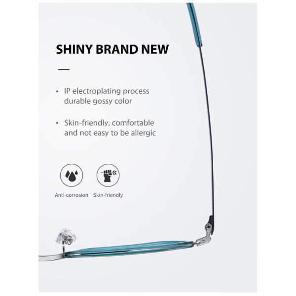 Стекла ацетата рамки титана квадратные, люди CE фасонируют стекла