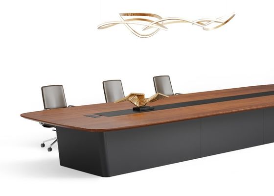 MT Series Conference Table with Geometric Cutting and Multiple Sizes for Efficient Meeting Experience