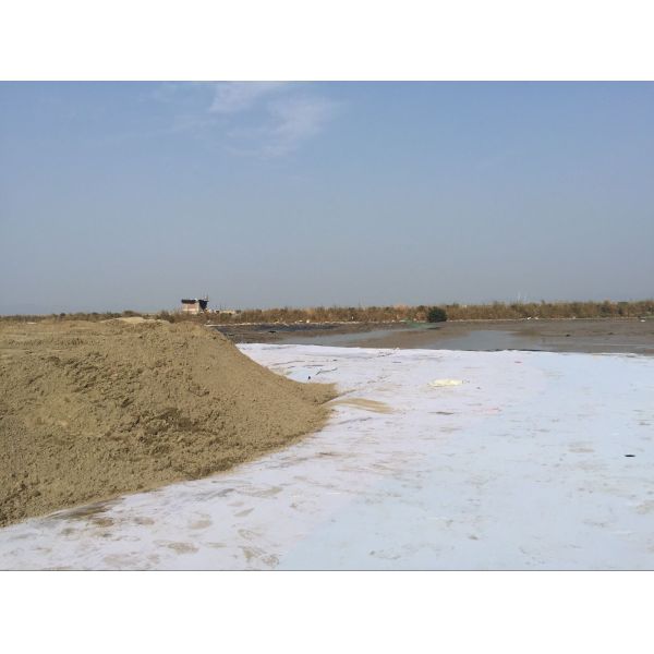 300GSM Geotextile Polypropylene / Polyester Material Non Woven Needle Punched