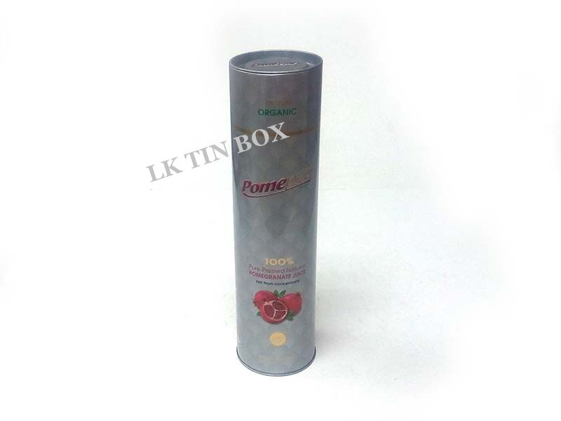 Cylinder 750ml Red Wine Bottle Packaging Box With Plug In Lid And Embossing
