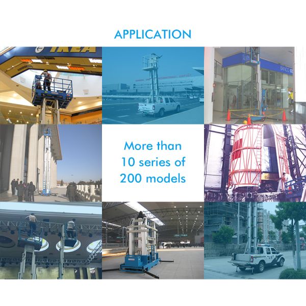 10m рабочая платформа батареи высоты 300kg 24V воздушная
