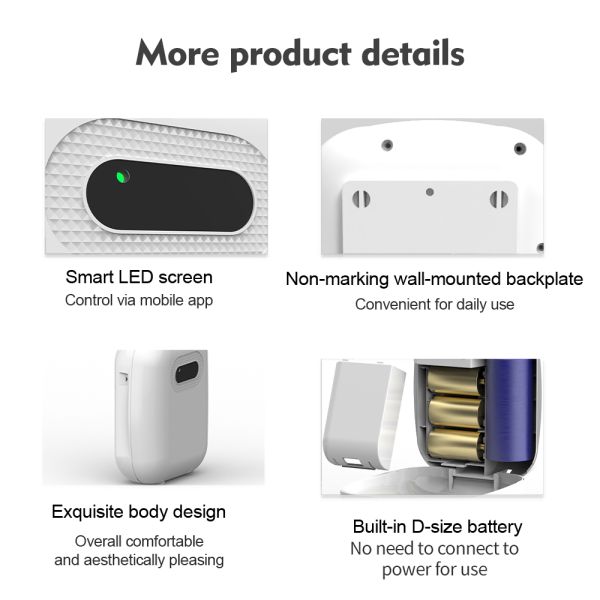 2.5W 5V Commercial Mini Fragrance Oil Diffuser 180ML Wall Mounted Electric Scent Diffuser Machine Smart Aroma Diffuser