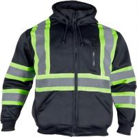 Do inverno reflexivo do revestimento da segurança do poliéster Workwear 100% reflexivo com ANSI dos Hoodies