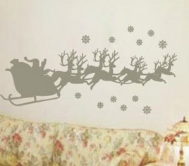 Modern Funky Decoration Wall Flower Stickers G137 / Design Wall Sticker