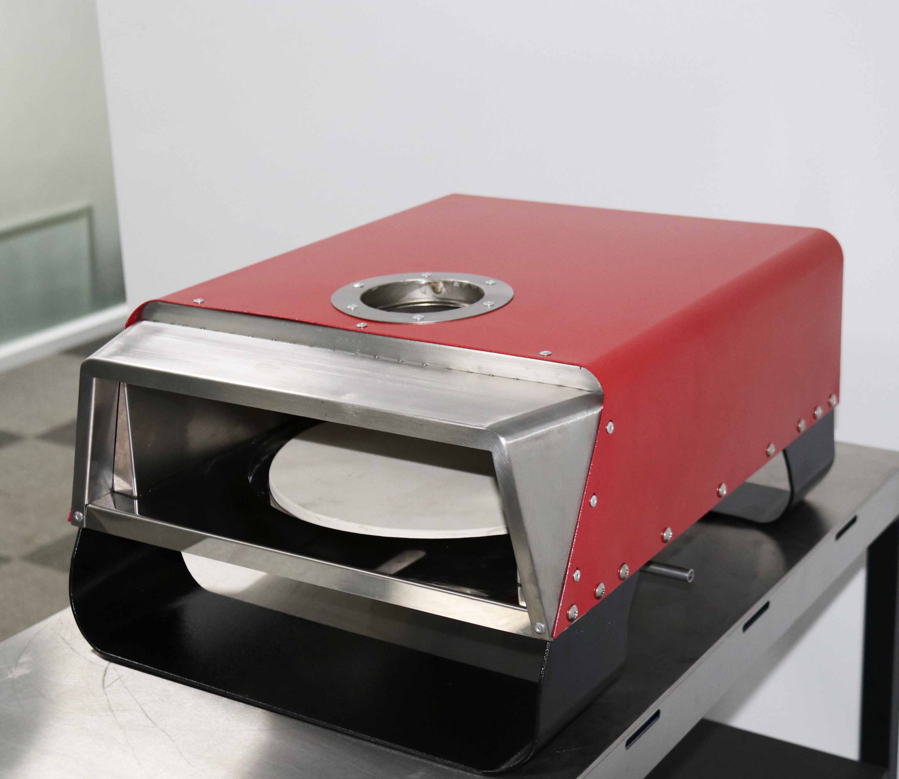 Пиццерия из нержавеющей стали с двойным топливом