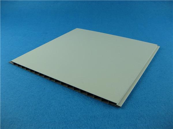 Painéis de parede plásticos do vinil dos painéis de teto do PVC do banheiro bege