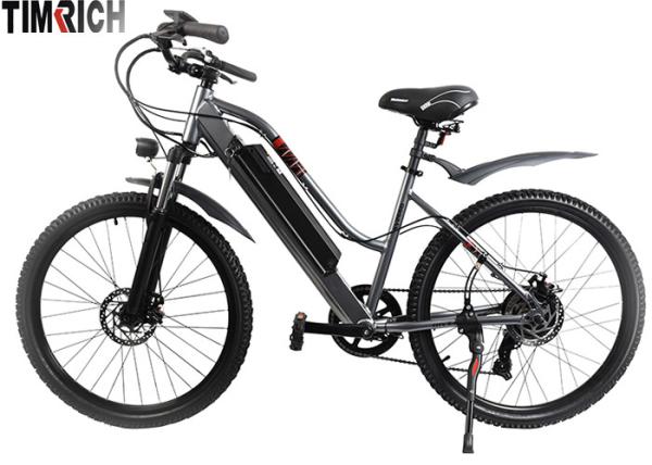 TM-KV-2660   Electric Mileage 31KM Electric Battery Powered Bike 26 Inch With Front / Rear Fenders