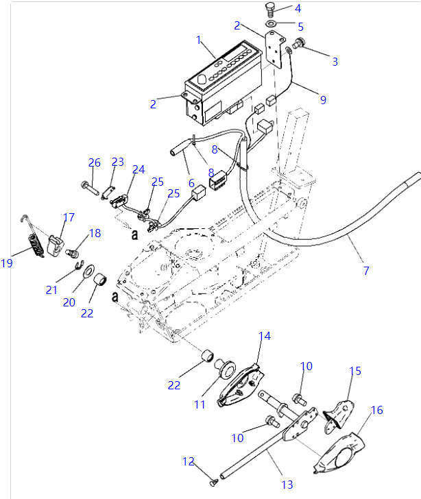 22U-06-22360 Switch Assy KOMATSU Excavator Hydraulic Sensor Parts For PC220LC-8