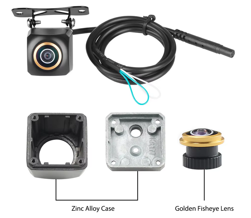 1080P AHD 170° Car Rear View Camera Vehicle Reverse Black Fisheye Lens Waterproof Night Vision Universal