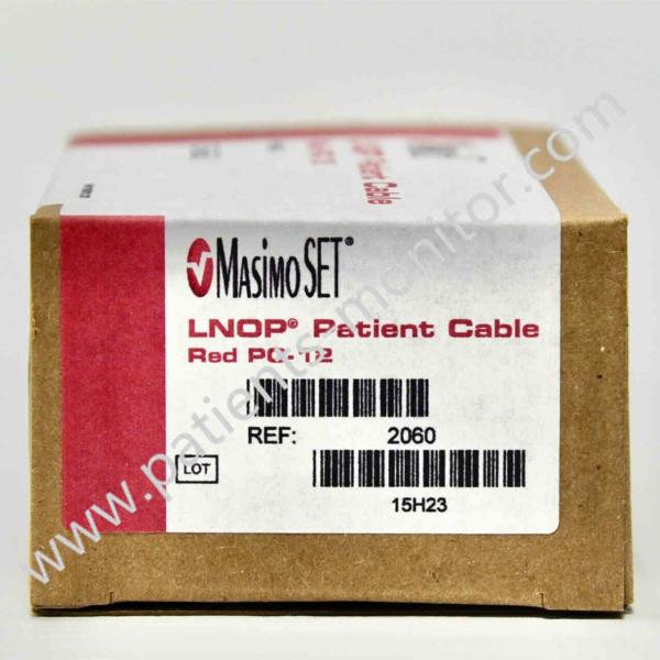 O adaptador paciente da extensão SpO2 cabografa 12FT Masima ajustou 2060 séries vermelhas 20 Pin Connector de PC-12 LNOP