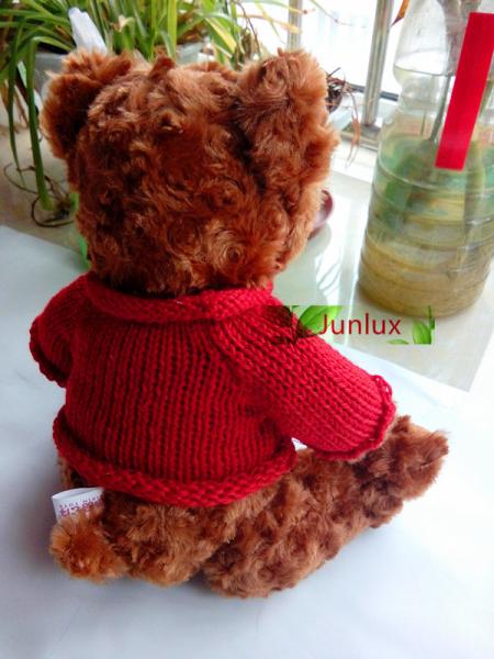 Plush Teddy Bear Gray Stuffed Toy With RED Cloth Cool Item Hot Model Animal FOR KIDS Children christmas Present New