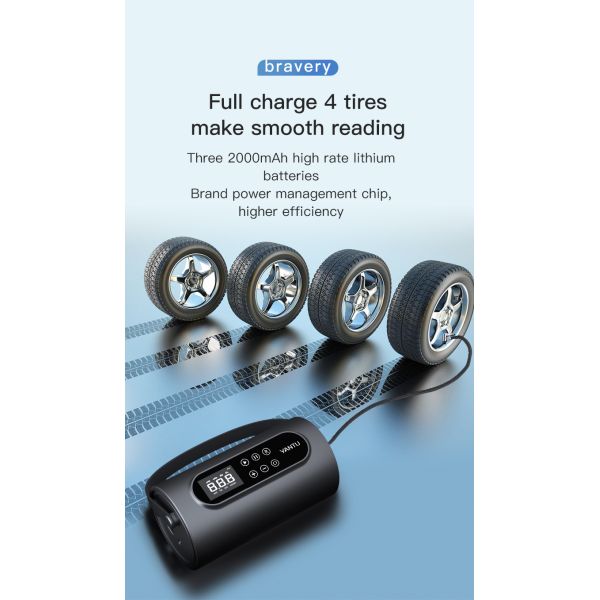 Silent Inflatable Electric Car Pump for Audi Vehicles YANTU A26 Portable Tyre Inflator
