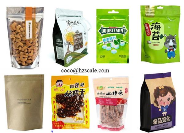 PLC Control Zipper Bag Rotary Packing Machine Dehydrated Fruit Vegetable Weighing