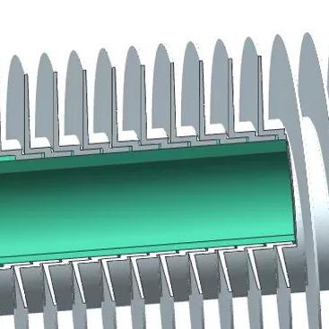 O ar de DELLOK refrigerou L tipo tubo Finned 0.6mm helicoidal de aço inoxidável