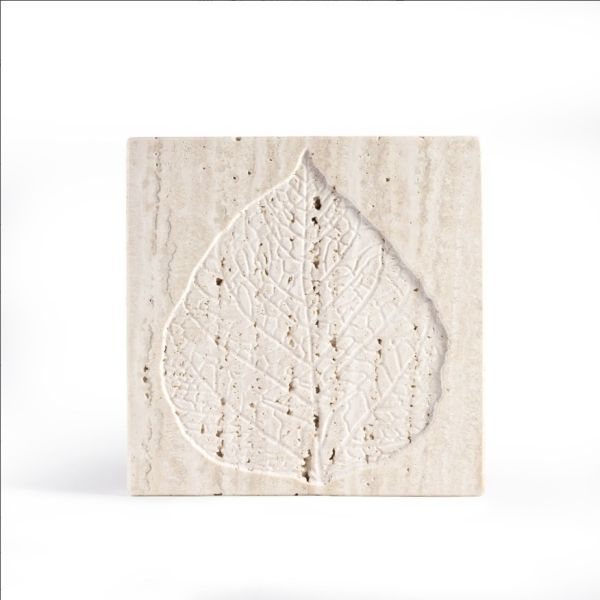 Exquisite Custom Marble Relief Tray Ornament – Luxury Marble Art Piece for Interior Design