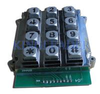 Clavier numérique en alliage de zinc lumineux en métal de contrôle d'accès d'intérieur avec 12 clés