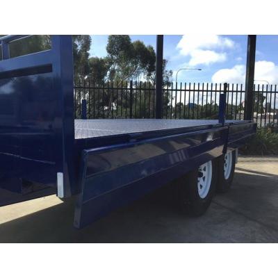 Galvanised Steel TRAY TOP 10x8 Tandem Flat Top Trailer With 2.1mm Rolled Checker