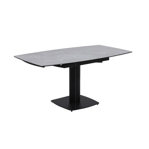 A mesa de jantar de alargamento do retângulo 1.16CBM ajustou a parte superior de pedra aglomerada retângulo