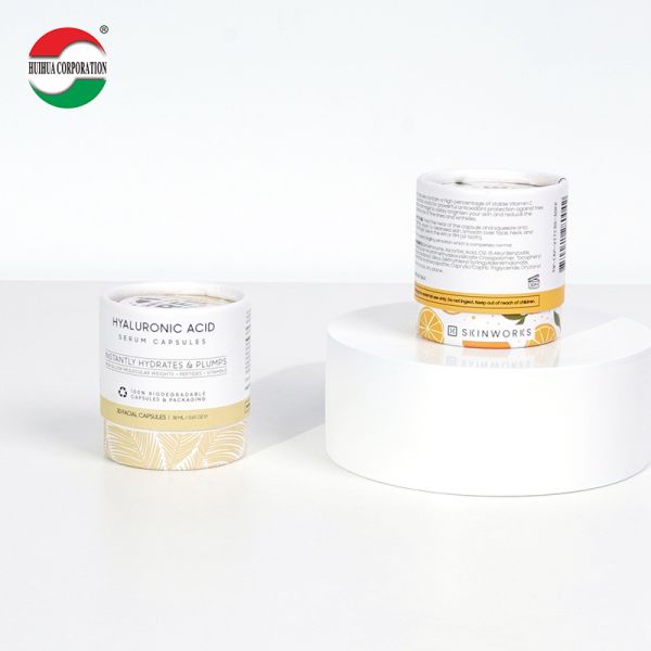 Conteneur en carton rond écologique pour poudre, biscuits, grains de café, aliments, tube en papier, emballage de thé