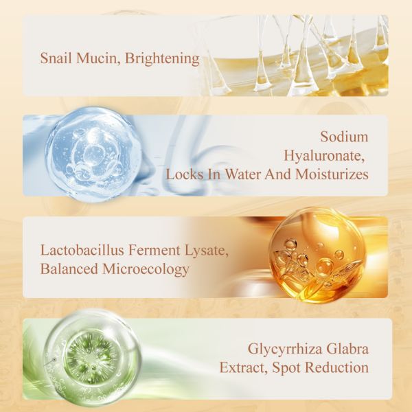 FSMF Direct Sale Mucin Snails Serum Vitamin E Anti-Aging Anti-Wrinkle Firming for Essence for Face Whitening Home Use for Adults