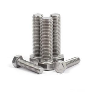 ASTM B348 Titanium Full Thread Hexagon Head Bolts GR1 / GR2 For Industrial Equipment