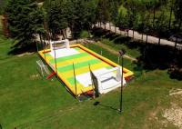 Terrain de football extérieur de 12 x de 2 x de 6m/terrain de football gonflables avec le compresseur