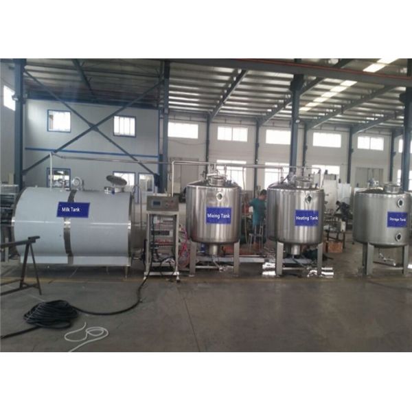 KQ3000L R22 404A Fresh Milk Holding Tank With Refrigerating Machine FDA Certified