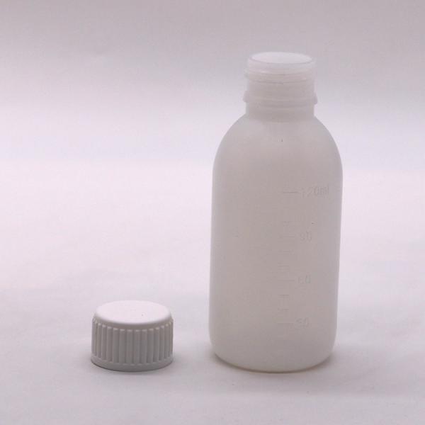 CAPEÇÃO DE VÍCULA 120mL / 4oz garrafa de xarope PE para embalagem de líquido de medicina de cor personalizada