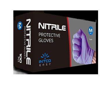 Green Color Disposable Plastic Gloves , Nitrile Protective Gloves Food Safe