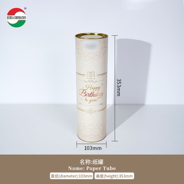 Eco Friendly Kraft Paper Tube Packaging for Alcohol Drinks Ideal for Bulk Orders