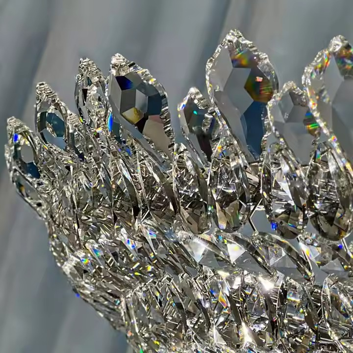 Decoración de bodas de cristal lámpara de luces de venta caliente Villa Hotel de lujo pequeña lámpara de luces de superficie cristal