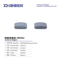 Magnéte permanent pressé Ferrite Anisotropique Magnéte sintré pour moteur de moto W034J