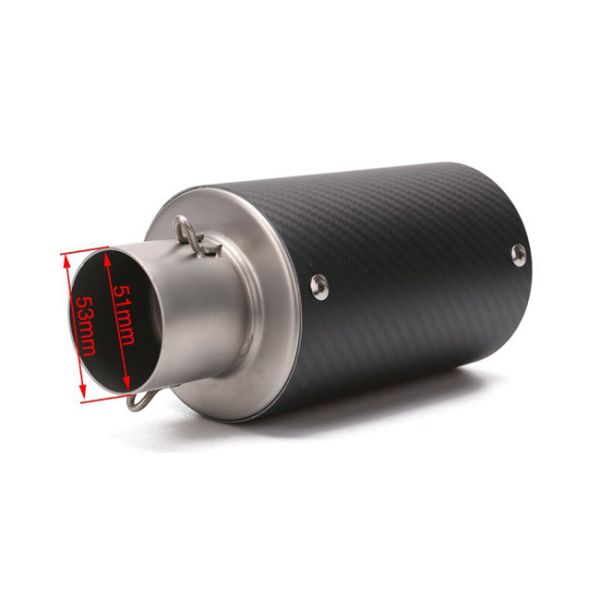 Aftermarket Motorcycle Exhaust Muffler 51mm Carton Fiber Db Killer For Honda Sport Bike