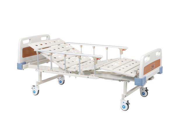 Manual Medical Hospital Bed ABS Bed Head / Foot with Two Functions