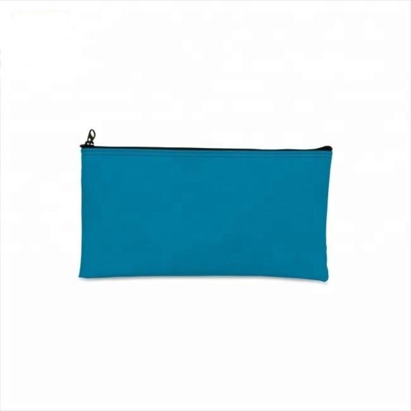 Screen Printing Waterproof Laminated Zipper Bank Bags 10.5*5.5Inch