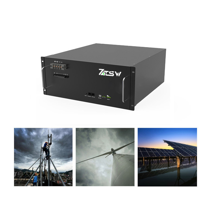 estação base de alta tensão 48V 100Ah LiFePo4 das telecomunicações da bateria LiFePO4 de 22.2cm