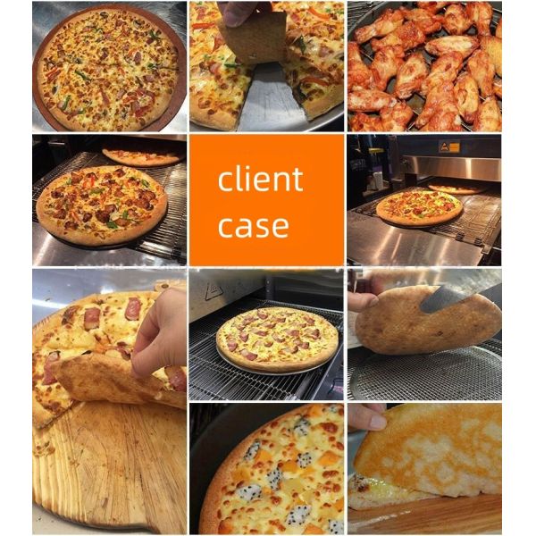 Máquina de horno de pizza eléctrica automática para restaurantes de comida rápida