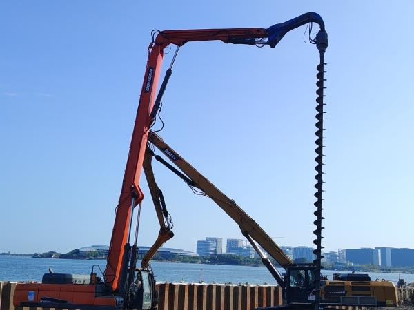 Maçon hydraulique de forage de la terre 8000N pour une pelle de 5 à 8 tonnes