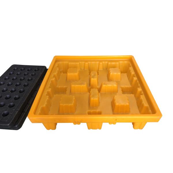 Virgin HDPE Plastic Spill Pallets 2 Drum Spill Containment Platform