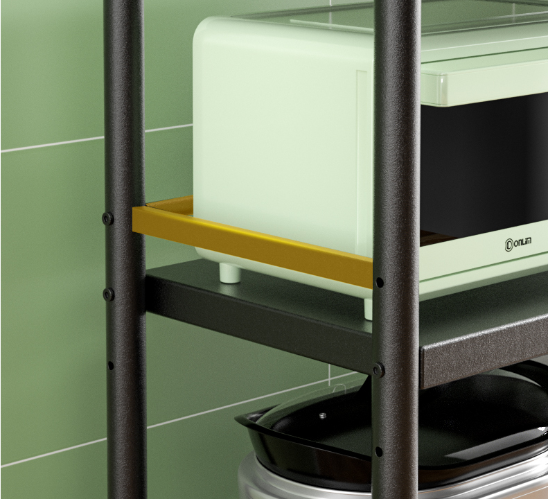 Five Tier Steel Kitchen Basket Rack